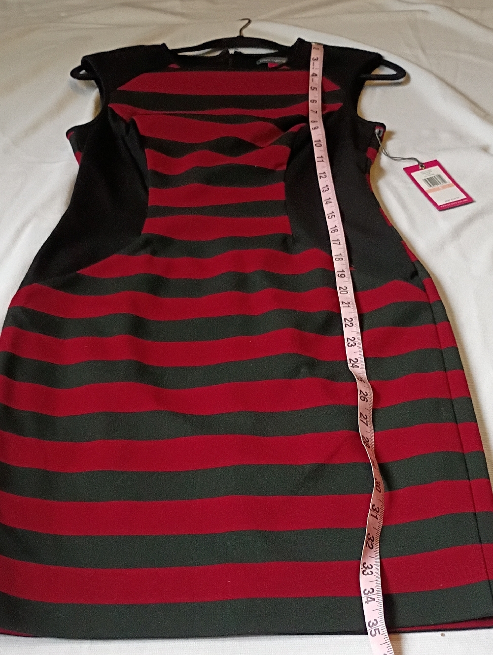 NWT Vince Camuto Form Fit Black And Red Dress - Picture 5 of 7